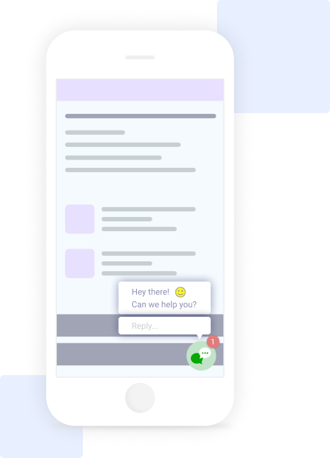 Chat and customer feedback widget
