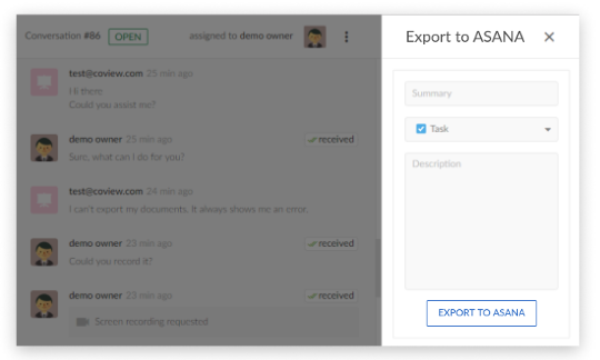 Link entire conversations to tasks